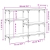 Mesa consola madera de ingeniería roble Sonoma 102x29x75 cm