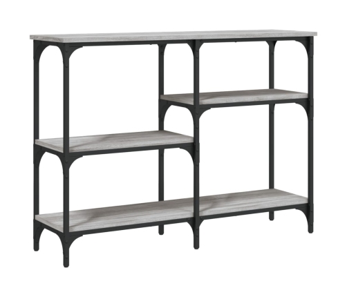 Mesa consola madera de ingeniería gris Sonoma 102x29x75 cm