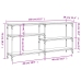 Mesa consola madera de ingeniería gris Sonoma 160x29x75 cm