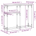 Mesa consola madera de ingeniería roble Sonoma 90x22,5x75 cm