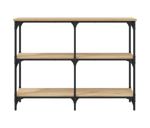 Mesa consola madera de ingeniería roble Sonoma 100x29x75 cm