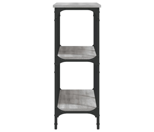 Mesa consola madera de ingeniería gris Sonoma 100x29x75 cm