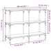 Mesa consola madera de ingeniería gris Sonoma 100x29x75 cm