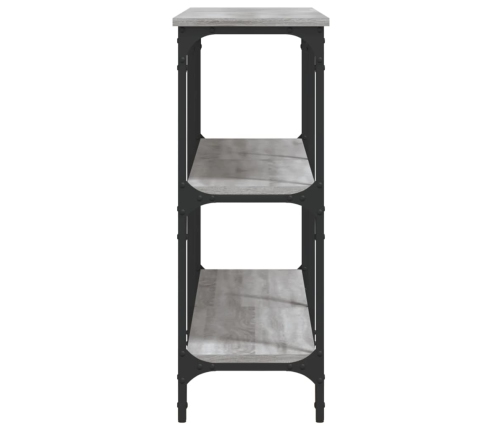 Mesa consola madera de ingeniería gris Sonoma 150x29x75 cm