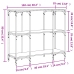 Mesa consola madera de ingeniería negra 102x35x90 cm