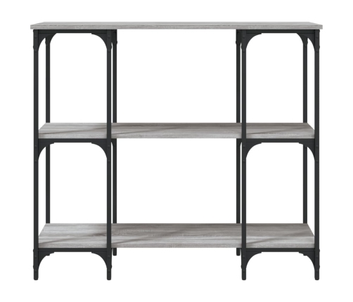 Mesa consola madera de ingeniería gris Sonoma 102x35x90 cm