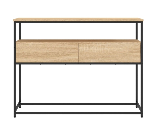 Mesa consola madera de ingeniería roble Sonoma 100x40x75 cm