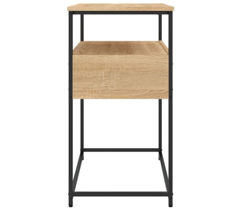 Mesa consola madera de ingeniería roble Sonoma 75x40x75 cm