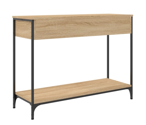 Mesa consola madera de ingeniería roble Sonoma 100x34,5x75 cm