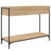 Mesa consola madera de ingeniería roble Sonoma 100x34,5x75 cm