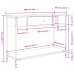 Mesa consola madera de ingeniería roble Sonoma 100x34,5x75 cm