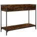 Mesa consola madera contrachapada roble ahumado 100x34,5x75 cm