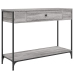 Mesa consola madera de ingeniería gris Sonoma 100x34,5x75 cm