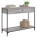 Mesa consola madera de ingeniería gris Sonoma 100x34,5x75 cm