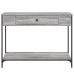 Mesa consola madera de ingeniería gris Sonoma 100x34,5x75 cm