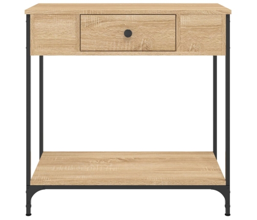 Mesa consola madera de ingeniería roble Sonoma 75x34,5x75 cm