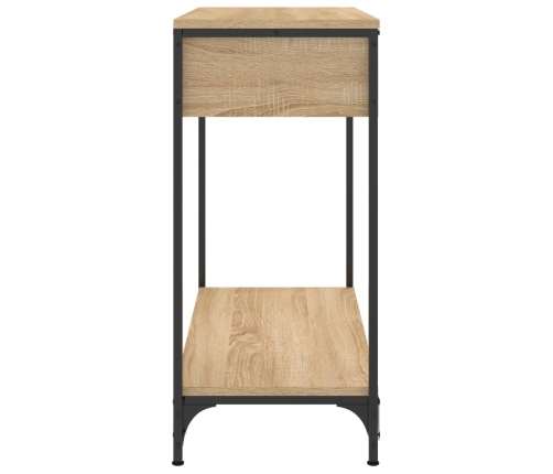 Mesa consola madera de ingeniería roble Sonoma 75x34,5x75 cm