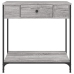 Mesa consola madera de ingeniería gris Sonoma 75x34,5x75 cm