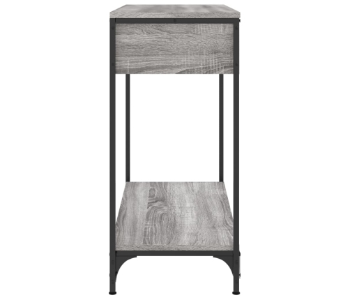 Mesa consola madera de ingeniería gris Sonoma 75x34,5x75 cm