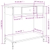 Mesa consola madera de ingeniería gris Sonoma 75x34,5x75 cm