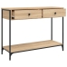 Mesa consola madera de ingeniería roble Sonoma 100x34,5x75 cm