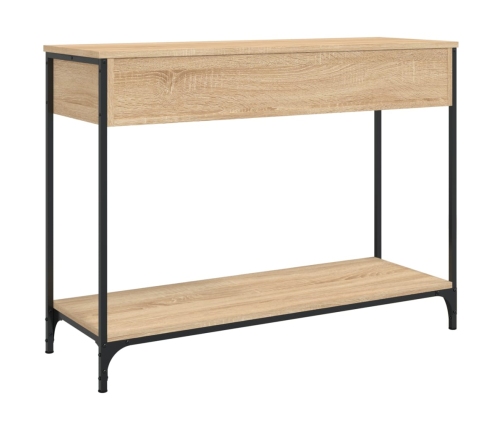 Mesa consola madera de ingeniería roble Sonoma 100x34,5x75 cm