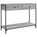 Mesa consola madera de ingeniería gris Sonoma 100x34,5x75 cm