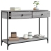 Mesa consola madera de ingeniería gris Sonoma 100x34,5x75 cm