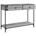 Mesa consola madera de ingeniería gris Sonoma 100x34,5x75 cm