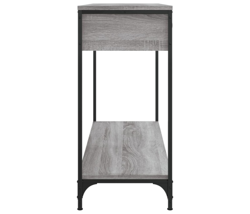 Mesa consola madera de ingeniería gris Sonoma 100x34,5x75 cm