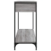 Mesa consola madera de ingeniería gris Sonoma 100x34,5x75 cm