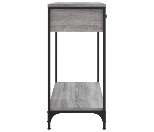 vidaXL Mesa consola madera de ingeniería gris Sonoma 75x34,5x75 cm