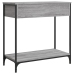 vidaXL Mesa consola madera de ingeniería gris Sonoma 75x34,5x75 cm