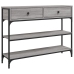 Mesa consola madera de ingeniería gris Sonoma 100x25x75 cm