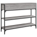 Mesa consola madera de ingeniería gris Sonoma 100x25x75 cm