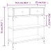 vidaXL Mesa consola madera de ingeniería roble Sonoma 72,5x25x75 cm