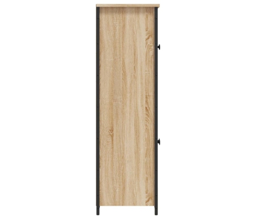 Aparador alto madera contrachapada roble Sonoma 62x32x106,5 cm