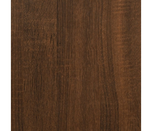 Aparador alto madera contrachapada roble marrón 62x32x106,5 cm