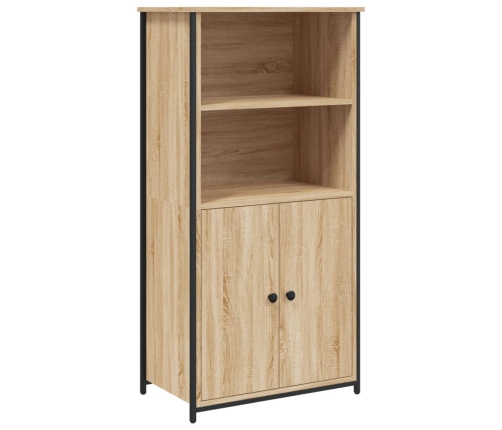 Aparador alto madera contrachapada roble Sonoma 62x36x121,5 cm