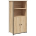 Aparador alto madera contrachapada roble Sonoma 62x36x121,5 cm