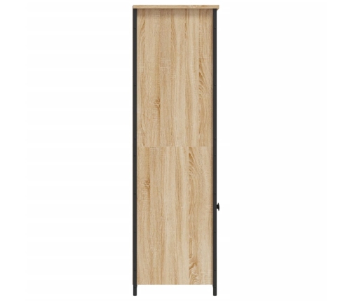 Aparador alto madera contrachapada roble Sonoma 62x36x121,5 cm