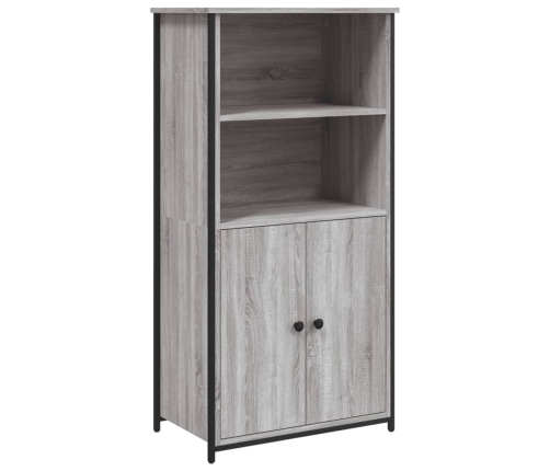 Aparador alto madera contrachapada Sonoma gris 62x36x121,5 cm