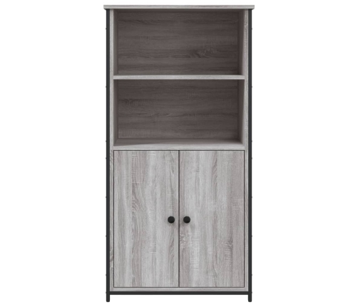 Aparador alto madera contrachapada Sonoma gris 62x36x121,5 cm