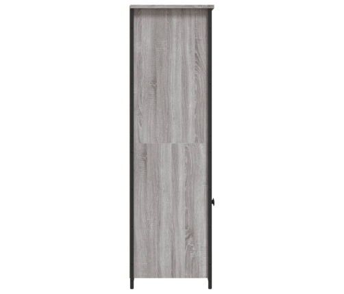 Aparador alto madera contrachapada Sonoma gris 62x36x121,5 cm