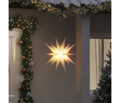 Lámpara de Navidad con LED plegable blanca 57 cm