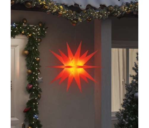 Lámpara de Navidad con LED plegable roja 100 cm