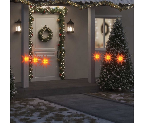 Lámparas de Navidad LED plegables 3 unidades rojo 35 cm