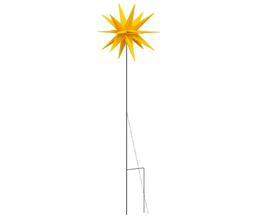 Lámpara de Navidad LED plegable 3 unidades amarillo 35 cm