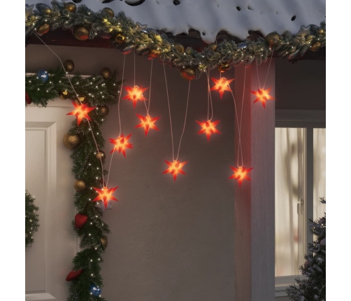 Lámpara de Navidad 10 LEDs rojo 10 cm