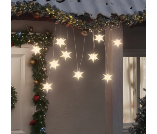 Lámpara de Navidad 10 LEDs blanco 10 cm